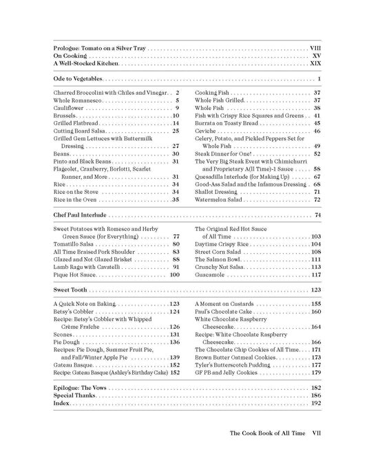 The Cook Book of All Time: Recipes, Stories, and Cooking Advice from a Neighborhood Restaurant