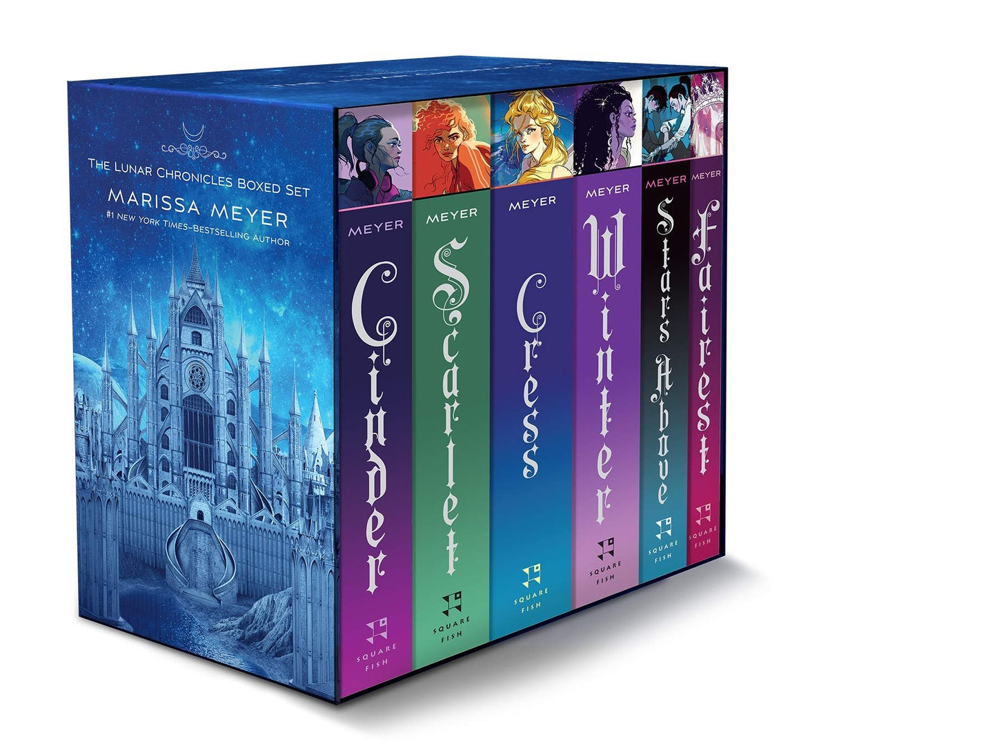 The Lunar Chronicles Boxed Set: Cinder, Scarlet, Cress, Fairest, Stars Above, Winter - Myte Books