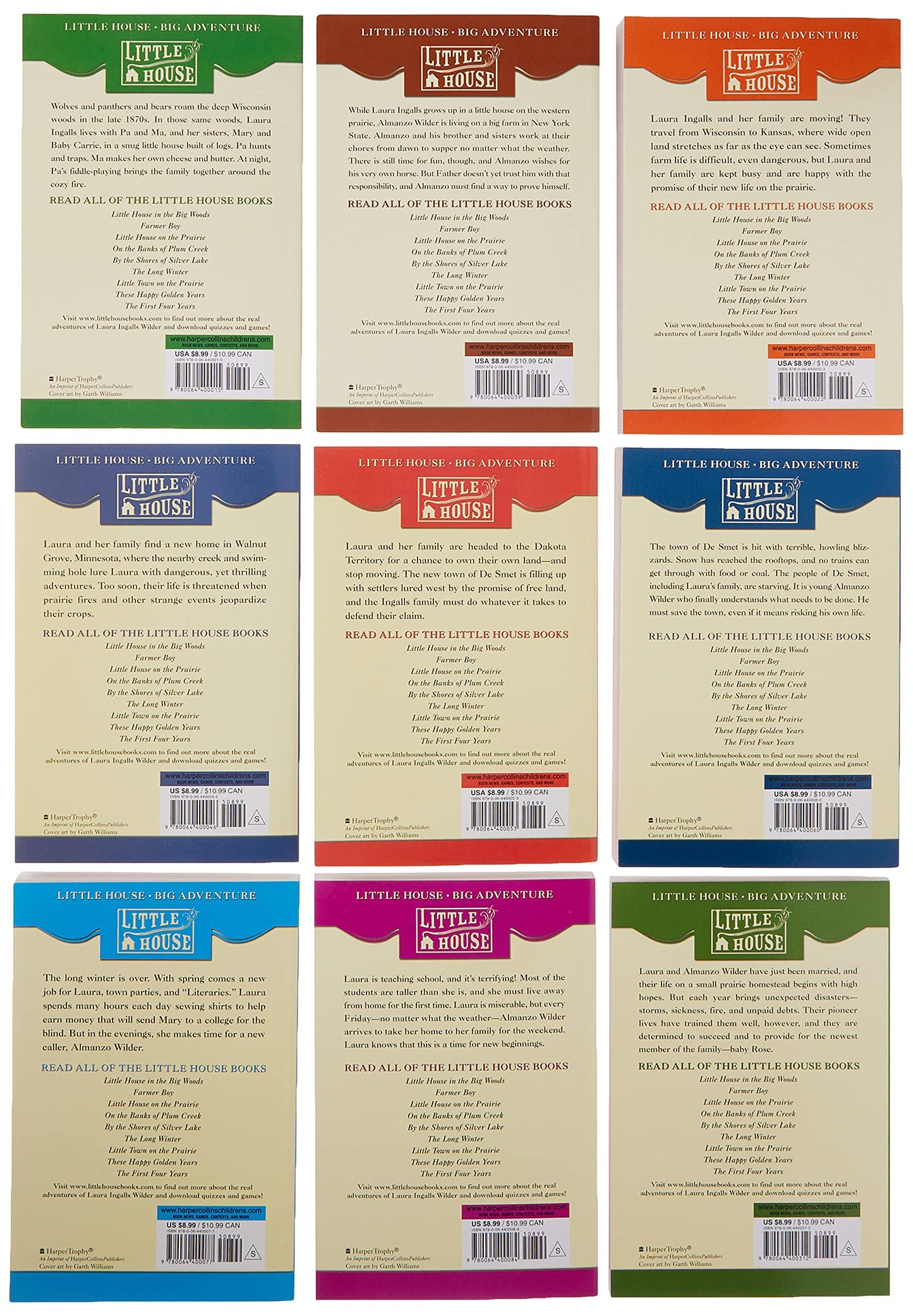 Little House Complete 9-Book Box Set: Books 1 to 9
