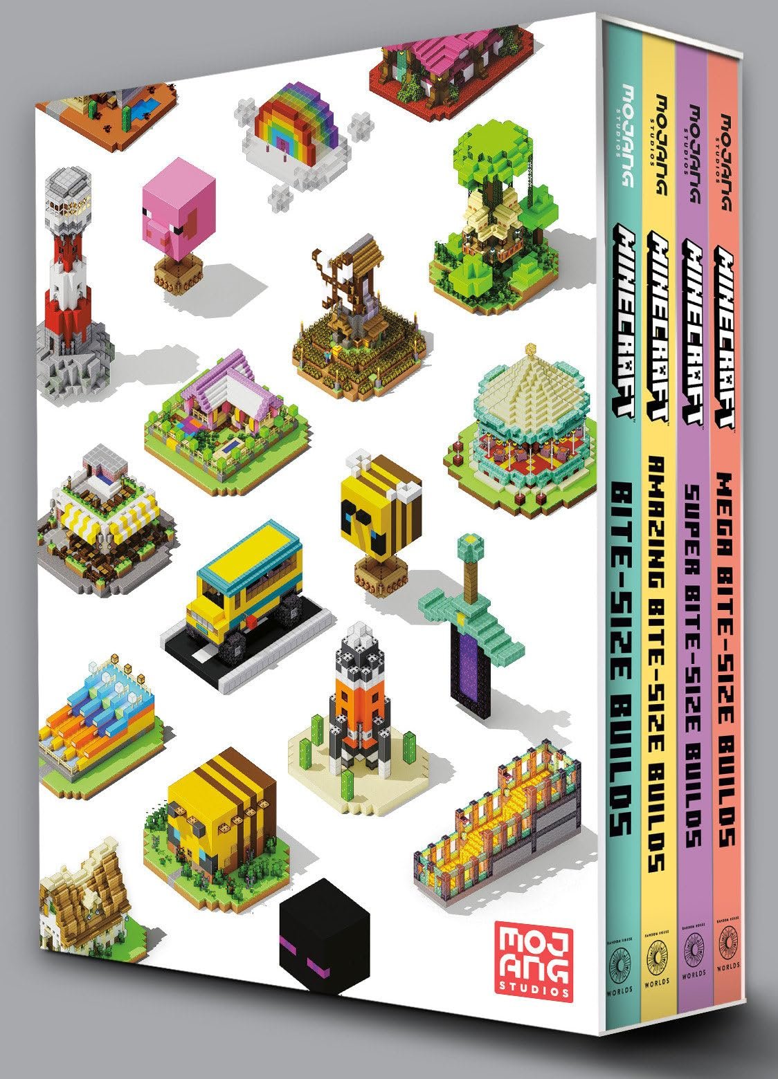 Minecraft Bite-Size Builds 4-Book Boxed Set - Fun Projects for Kids