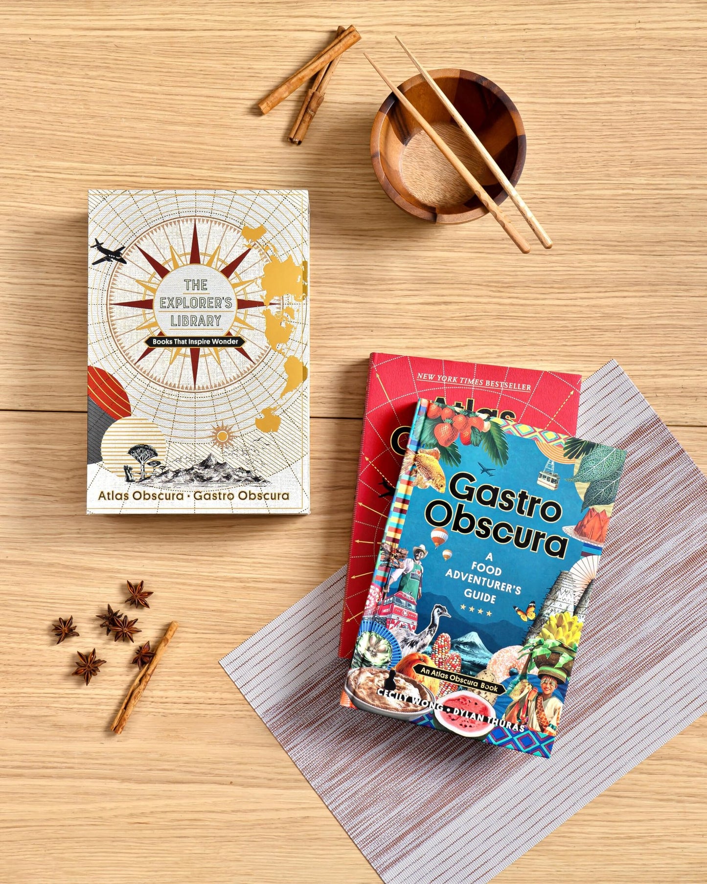 The Explorer's Library: Books That Inspire Wonder (Atlas Obscura and Gastro Obscura 2-Book Set)