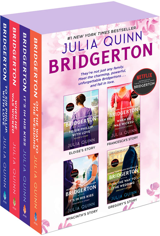 Bridgerton Boxed Set 5-8: To Sir Phillip, With Love / When He Was Wicked / It’s in His Kiss / On the Way to the Wedding - Myte Books