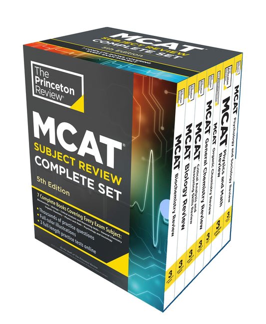 Princeton Review MCAT Complete Box Set - 7 Books + 3 Online Tests