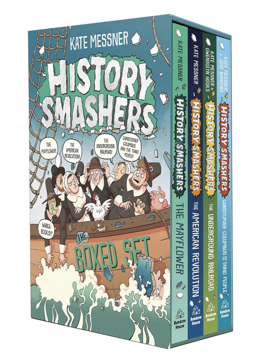 History Smashers: The Boxed Set: The Mayflower; The American Revolution; The Underground Railroad; Christopher Columbus and the Taino People (4-Book Box Set)
