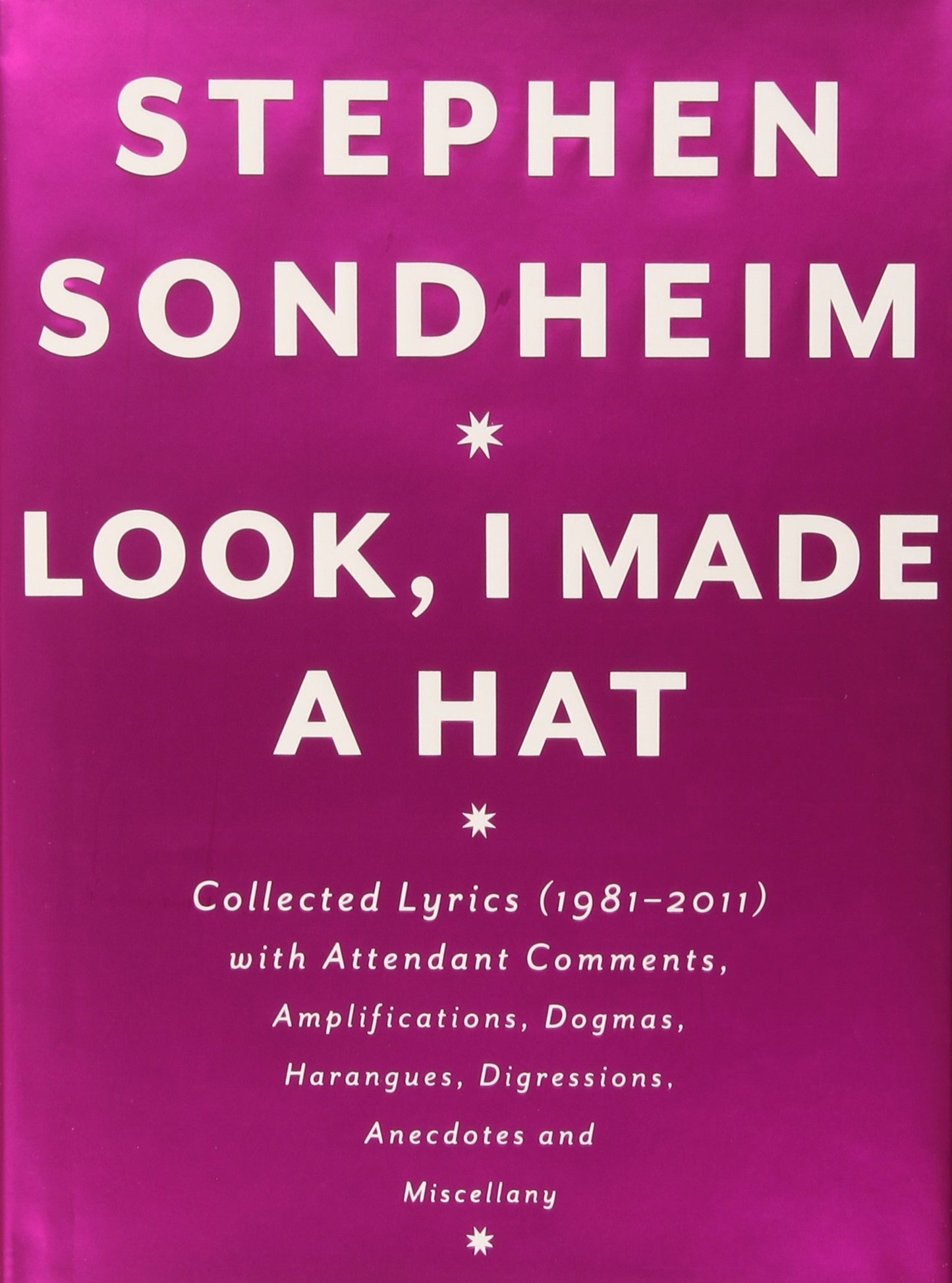Hat Box: The Collected Lyrics of Stephen Sondheim: A Box Set