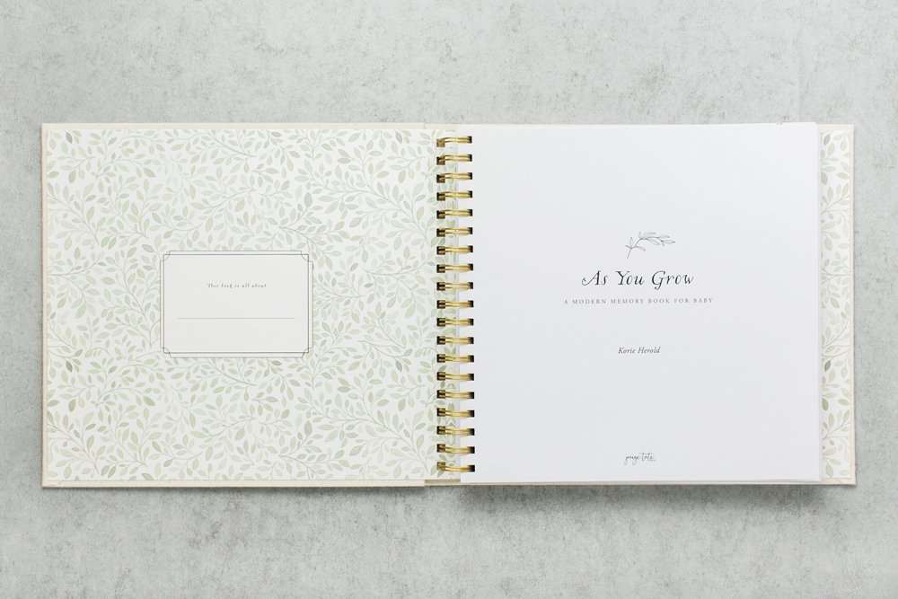 As You Grow: A Modern Memory Book for Baby (Heirloom Story Books and Guided Journals)