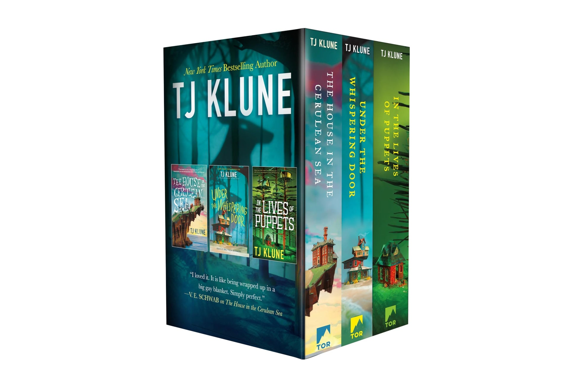 TJ Klune Trade Paperback Collection: The House in the Cerulean Sea, Under the Whispering Door, and In the Lives of Puppets - Myte Books